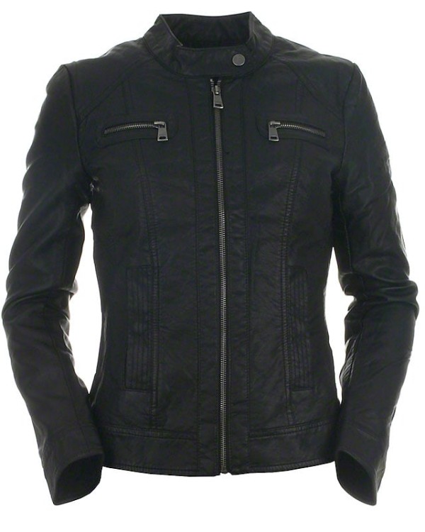 Sort bikerjakke fra ONLY - 15081400 Bandit