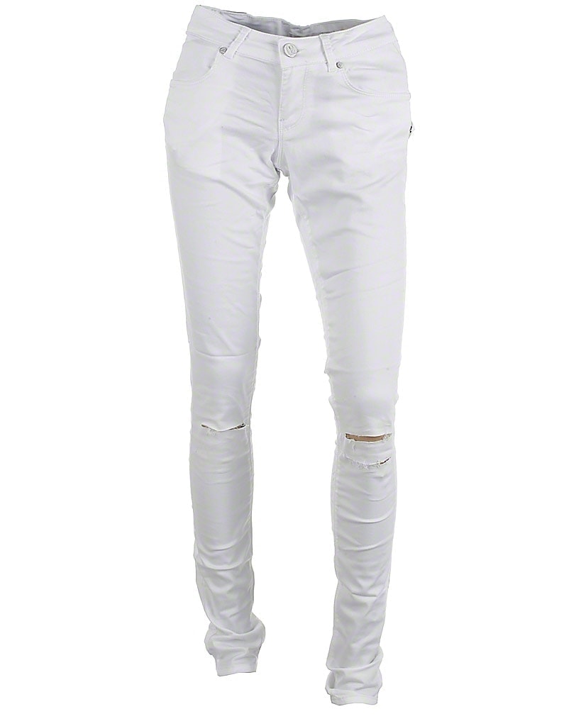 Billede af Cost:bart knee cut jeans, hvid, Nanna - 134,W22,::