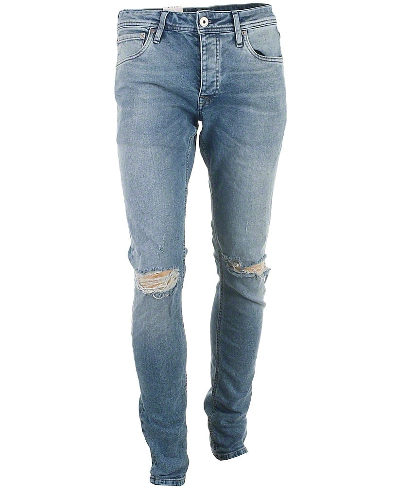 Billede af Jack & Jones kneecut jeans, blue denim, Glenn - 182,W31,&quot;30
