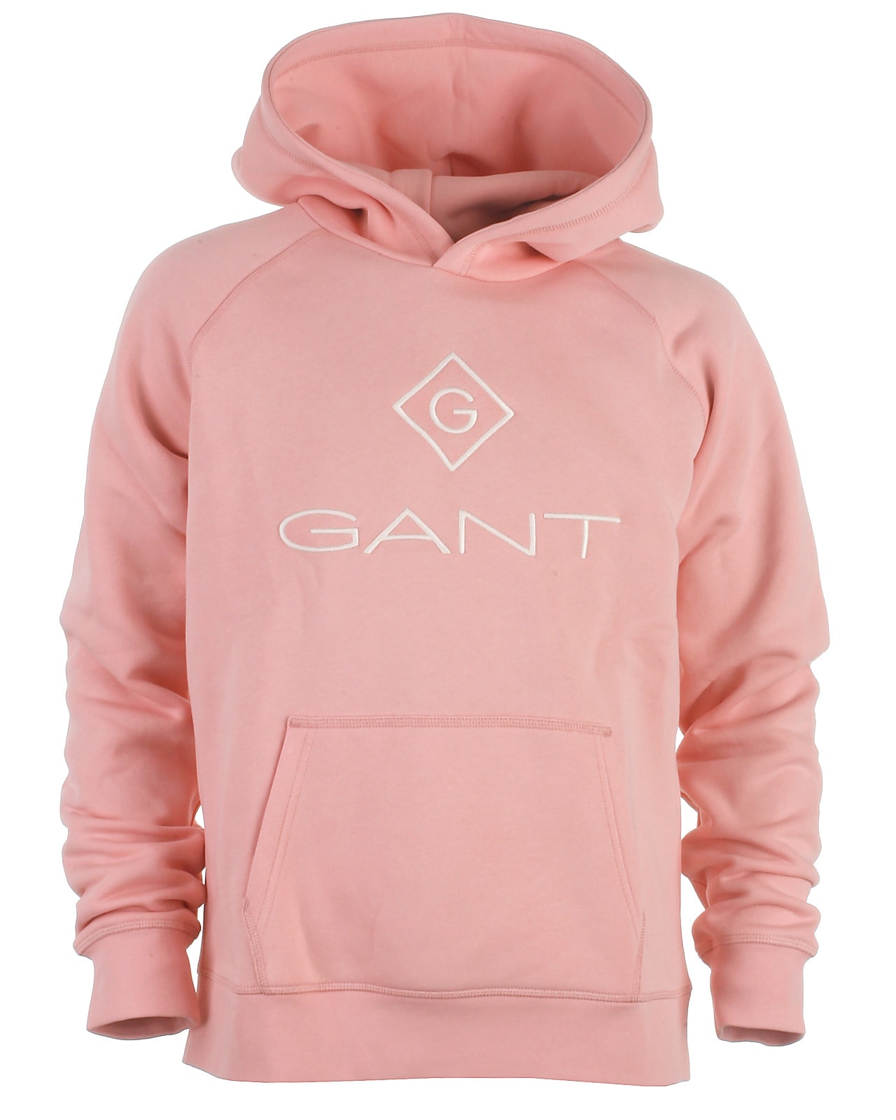 Se Gant hood sweat, Lockup, quartz pink - 140,134/140 hos Umame.dk