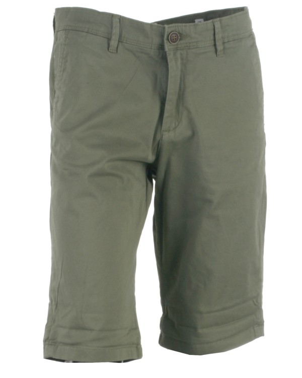 Armygrønne chino shorts fra Jack & Jones JR, model Bowie 12172213 - køb på umame.dk