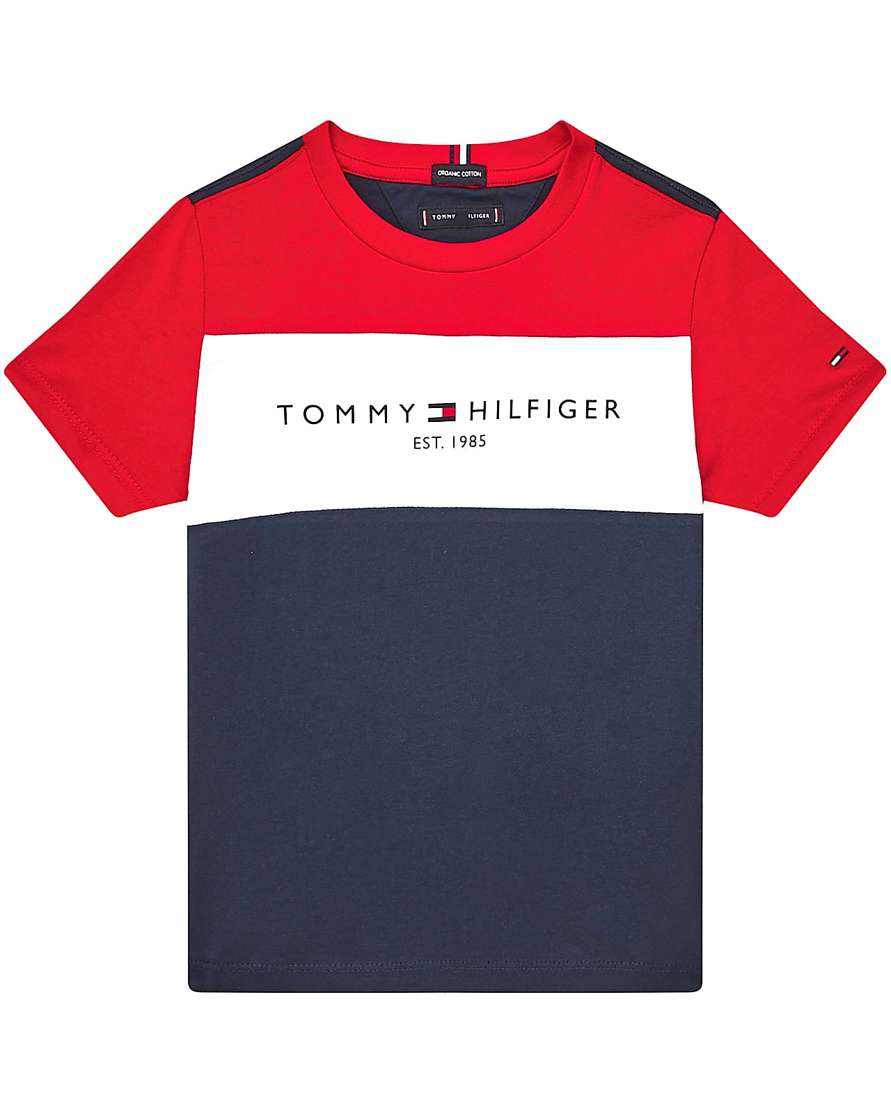 Problem Derfor slutningen Tommy Hilfiger t-shirt s/s, Essential, twilightnavy. Alle slags overdele  til børn, teens og voksne her