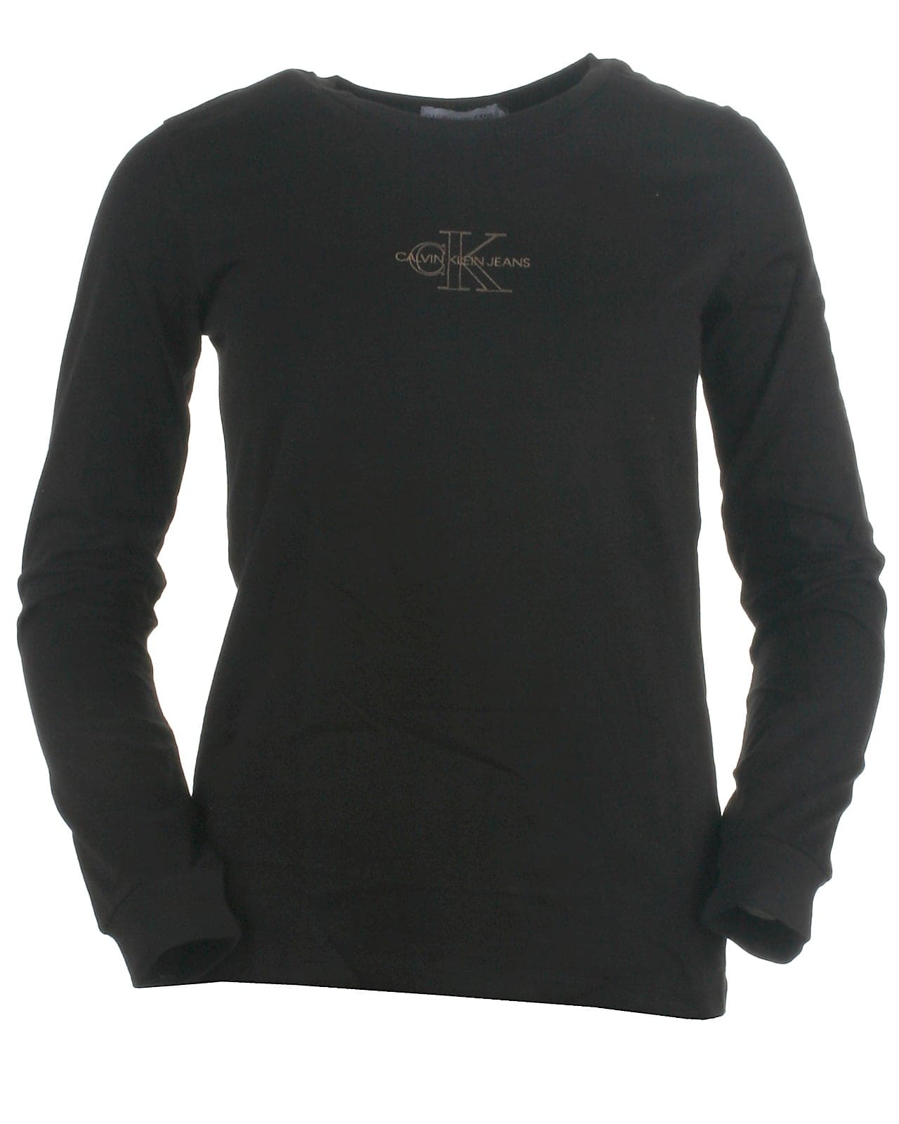 Calvin Klein t-shirt l/s, Monogram, black - 140,10år