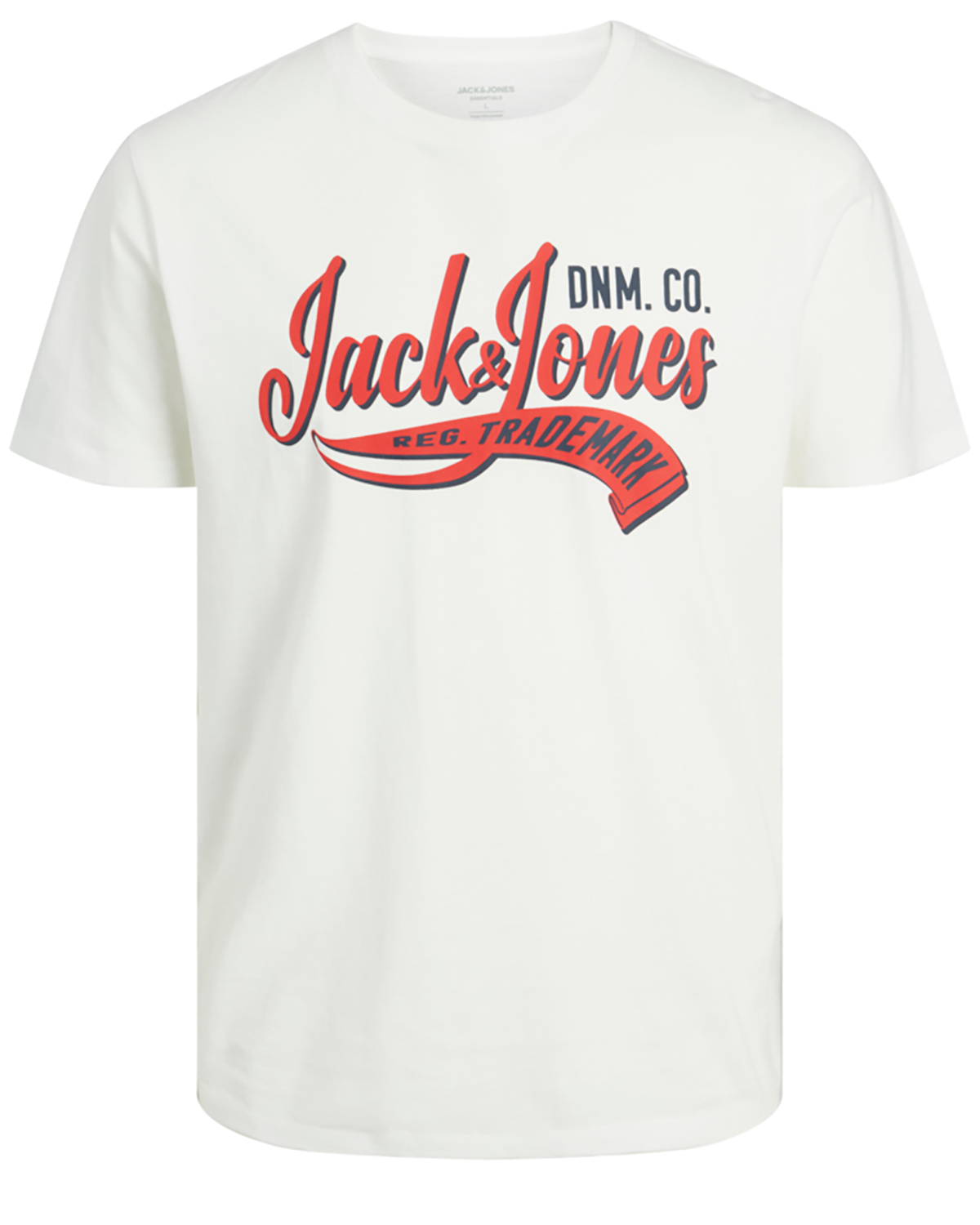 Se Jack & Jones JR t-shirt s/s, Logo tee, hvid - 140,10år hos Umame.dk