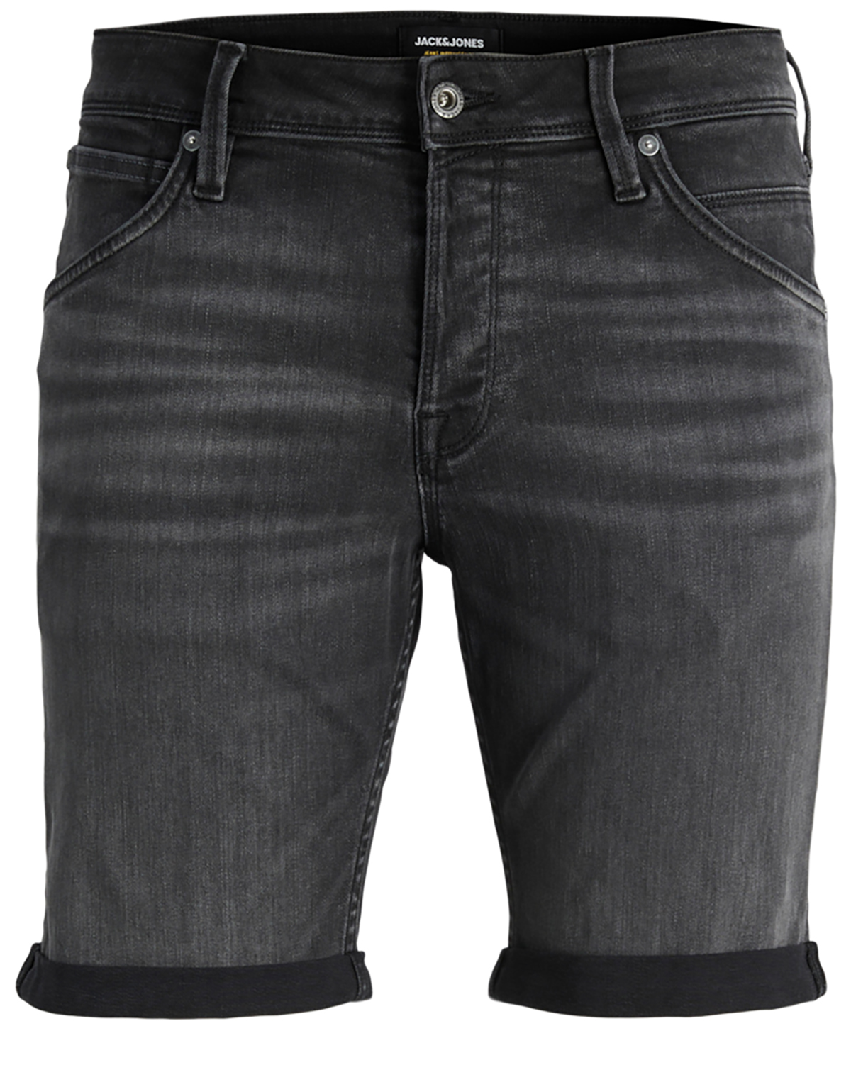 Se Jack & Jones denim shorts regular fit, Fox, sort - 194 - XL+ - XL hos Umame.dk