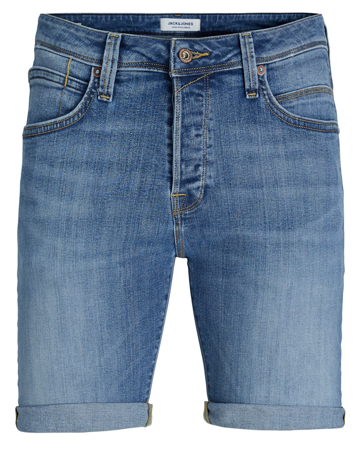 Billede af Jack & Jones denim shorts regular fit, Fox, blå - 164,XS+,XS