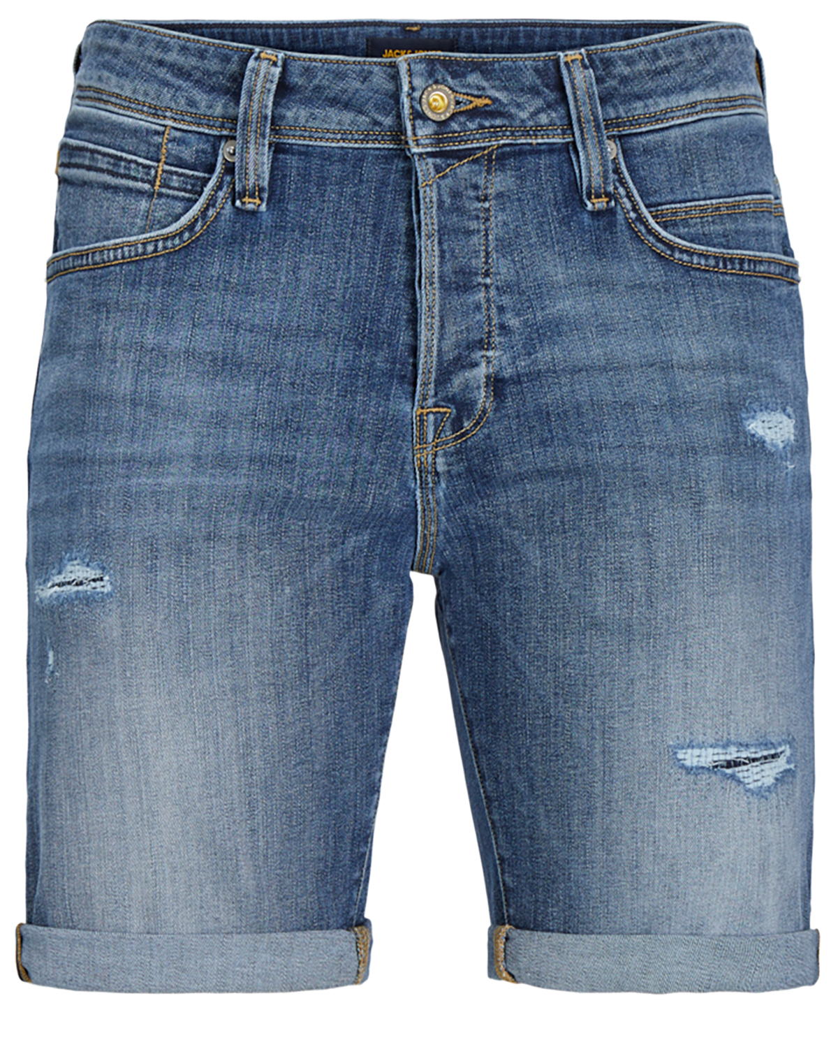 Billede af Jack & Jones denim shorts regular fit, Fox, blå - 194,XL+,XL