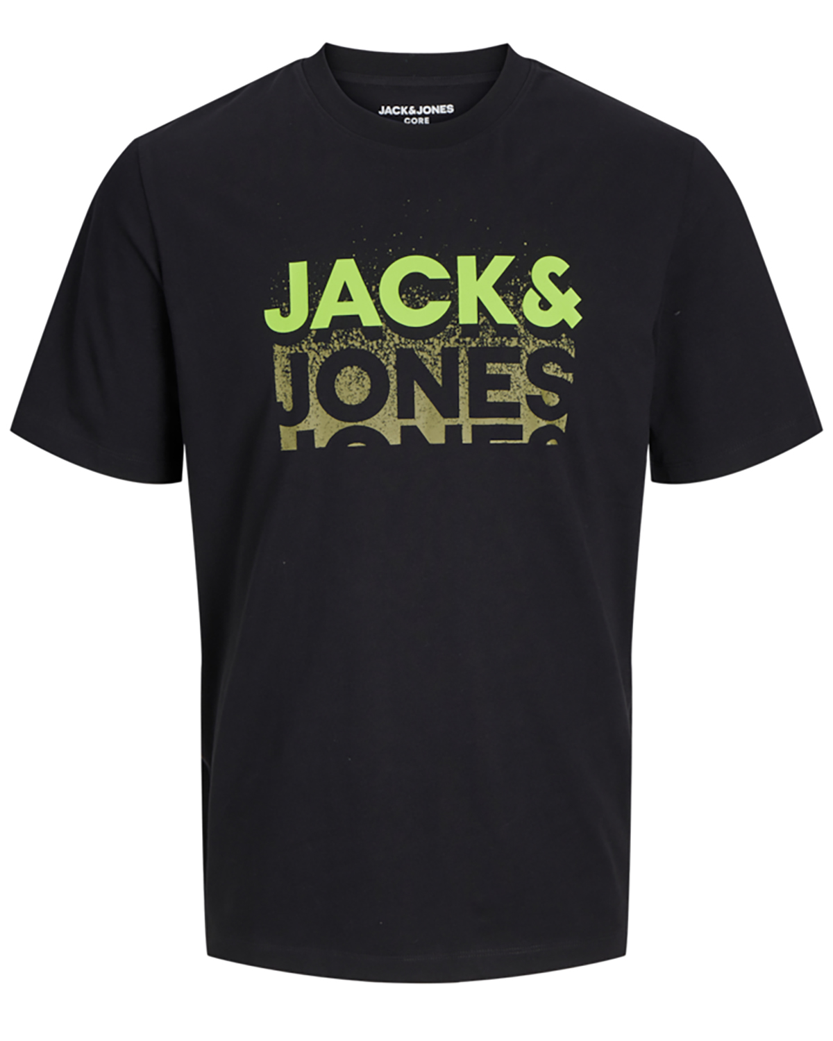 Se Jack & Jones t-shirt s/s, Gradient tee, sort - 188,L+,L hos Umame.dk