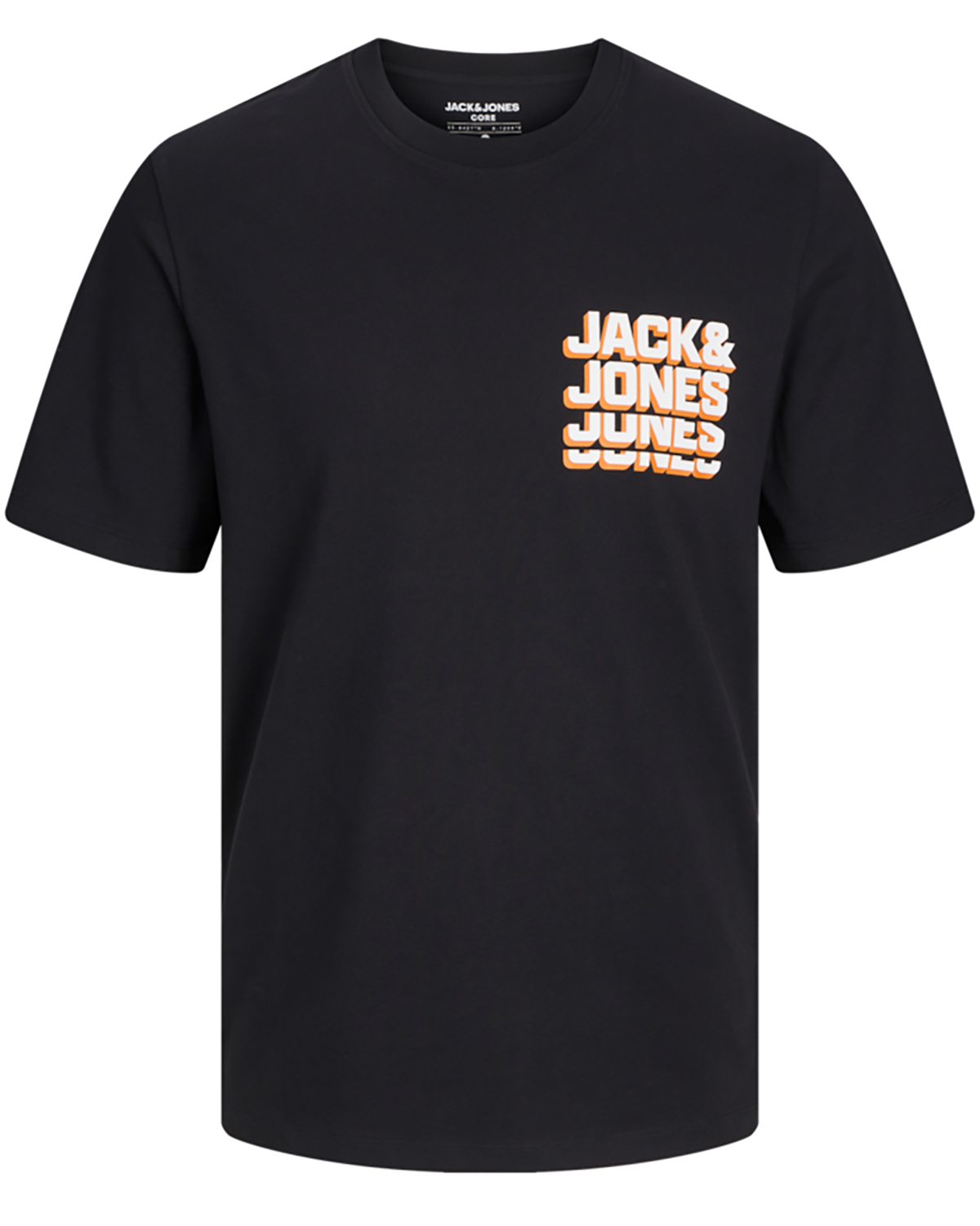 Se Jack & Jones t-shirt s/s, Script tee, sort - 182,M+,M hos Umame.dk